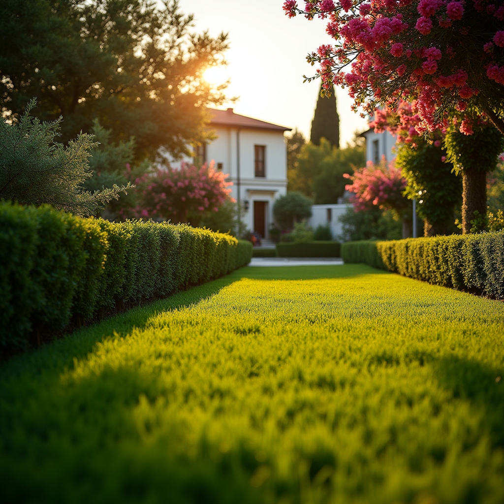 Giardino curato con verde rigoglioso a Foggia